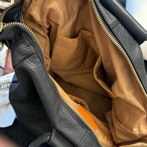 Sheila Large Satchel in Pebbled Leather - Ball Chain - Picture 5 of 7